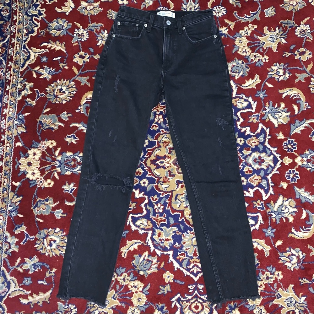 A&F High Rise Mom Jean
